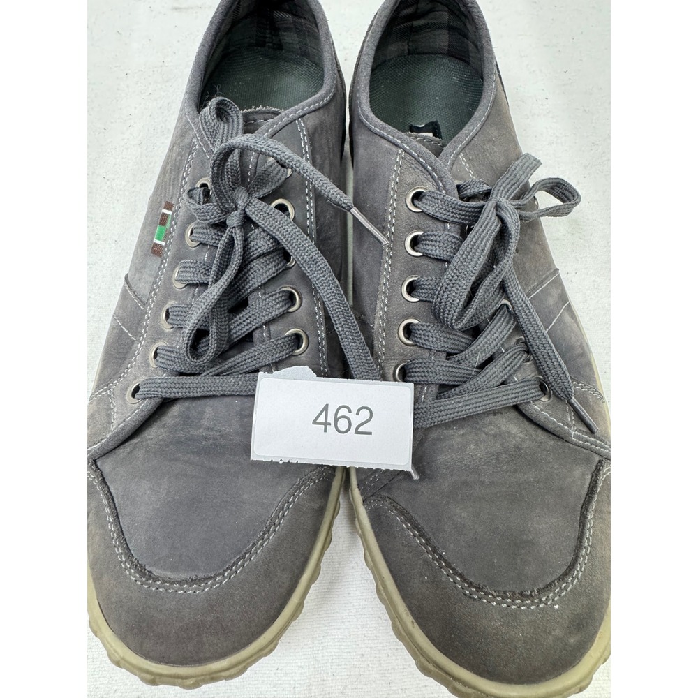 Muk Lugs Sneakers Mens Size 10 Gray Leather Low Top Lace Up Casual - Picture 11 of 11